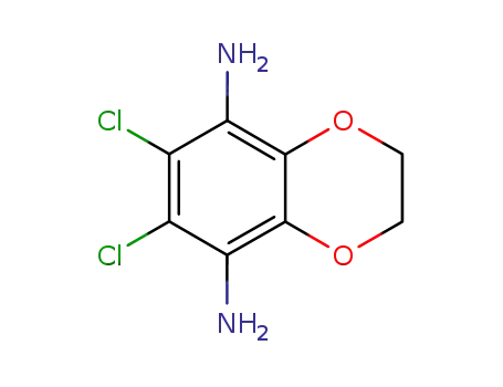 Molecular Structure of 858789-95-4 (1,4-Benzodioxan-5,8-diamine,  6,7-dichloro-  (5CI))