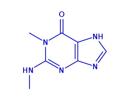 6H-Purin-6-one,  1,9-dihydro-1-methyl-2-(methylamino)-