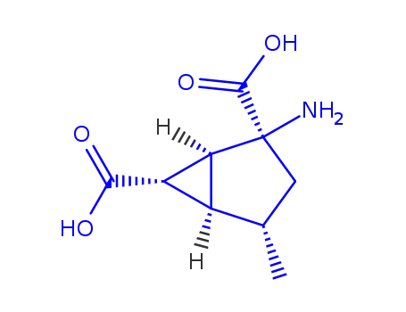 Molecular Structure of 852679-66-4 ((1S,2S,4R,5R,6S)-2-Amino-4-methylbicyclo[3.1.0]hexane-2,6-dicarboxylicacid)