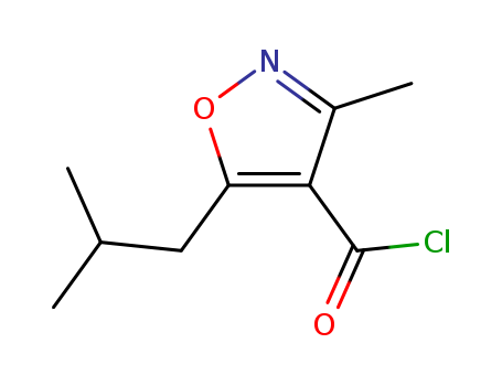 4-Isoxazolecarbonyl chloride, 5-isobutyl-3-methyl- (7CI)