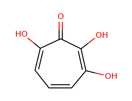 Molecular Structure of 188803-31-8 (2,4,6-Cycloheptatrien-1-one, 2,3,7-trihydroxy-)
