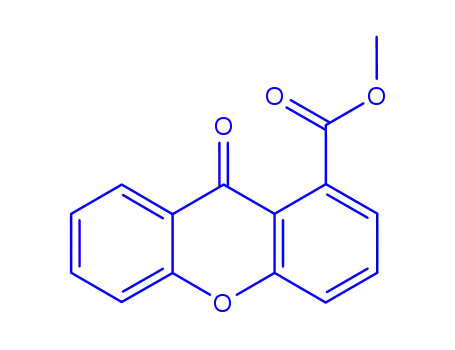 Molecular Structure of 85636-86-8 (9-OXO-9H-XANTHENE-1-CARBOXYLIC ACID METHYL ESTER)