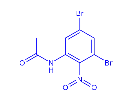 Molecular Structure of 855929-29-2 (N-(3,5-DIBROMO-2-NITROPHENYL)ACETAMIDE)