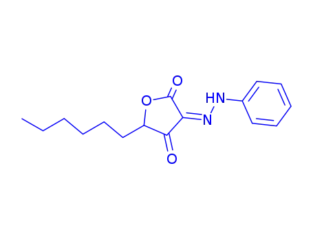 2,3,4(5H)-Furantrione,  5-hexyl-,  3-phenylhydrazone  (5CI)