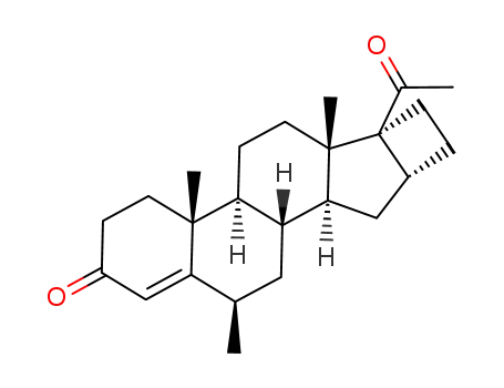 Molecular Structure of 90166-07-7 (17-acetyl-6-methyl-16,21-cyclopregn-4-en-3-one)