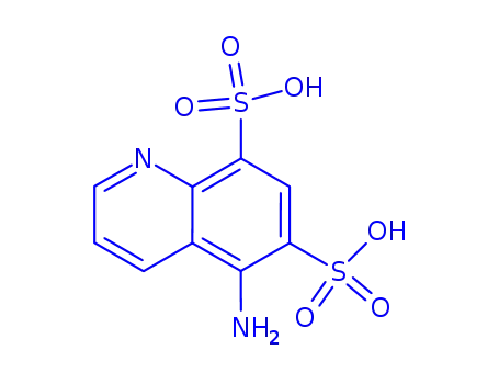 Molecular Structure of 856086-65-2 (6,8-Quinolinedisulfonic  acid,  5-amino-)
