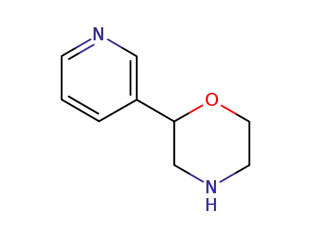 Molecular Structure of 90437-05-1 (2-(Pyridin-3-yl)Morpholine)