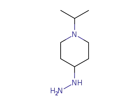 Molecular Structure of 90225-96-0 (4-hydrazinyl-1-(propan-2-yl)piperidine)