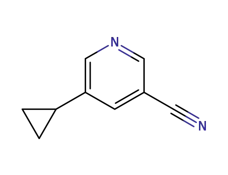 Molecular Structure of 900802-81-5 (5-cyclopropylnicotinonitrile)