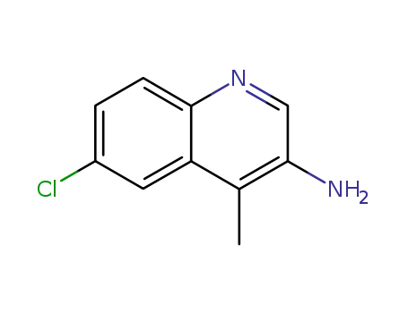 Molecular Structure of 858195-92-3 (6-Chloro-4-Methylquinolin-3-aMine)