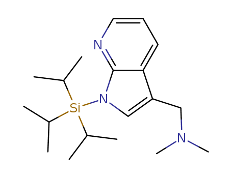 1H-Pyrrolo[2,3-b]pyridine-3-methanamine,N,N-dimethyl-1-[tris(1-methylethyl)silyl]-
