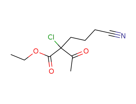 2-chloro-2-(3-cyano-propyl)-acetoacetic acid ethyl ester