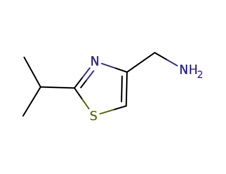 Molecular Structure of 903131-67-9 (1-(2-isopropyl-1,3-thiazol-4-yl)methanamine(SALTDATA: 1.6HCl))