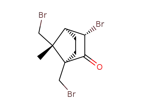 Molecular Structure of 85706-52-1 (3,9,10-TRIBROMO-(+)-CAMPHOR)