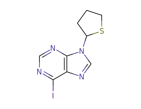 6-iodo-9-(thiolan-2-yl)purine