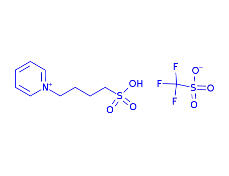 Molecular Structure of 855785-75-0 (N-butylsulfonate PyridiniuM trifluoroMethanesulfonate)