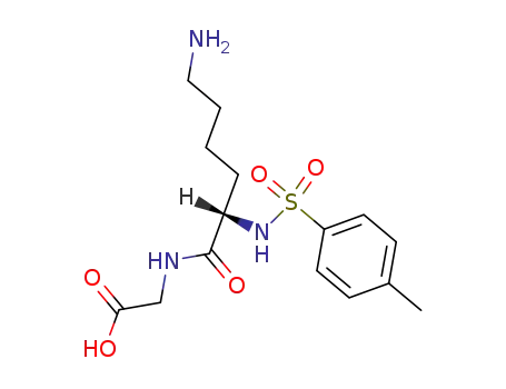 Molecular Structure of 853-17-8 (N~2~-[(4-methylphenyl)sulfonyl]-L-lysylglycine)
