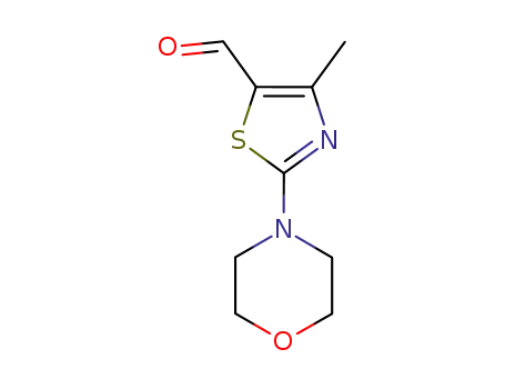 Molecular Structure of 90437-72-2 (4-METHYL-2-MORPHOLIN-4-YL-1,3-THIAZOLE-5-CARBALDEHYDE)