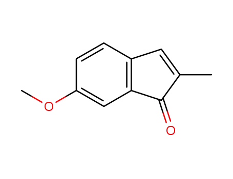 Molecular Structure of 52102-75-7 (1H-Inden-1-one, 6-methoxy-2-methyl-)