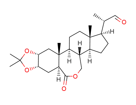 (20S)-2α,3α-isopropylidenedioxy-6-oxo-B-homo-7-oxa-5α-pregnane-20-carbaldehyde