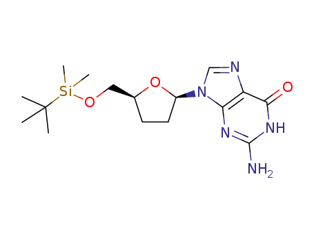 2-Amino-9-[(2R,5S)-5-(tert-butyl-dimethyl-silanyloxymethyl)-tetrahydro-furan-2-yl]-1,9-dihydro-purin-6-one