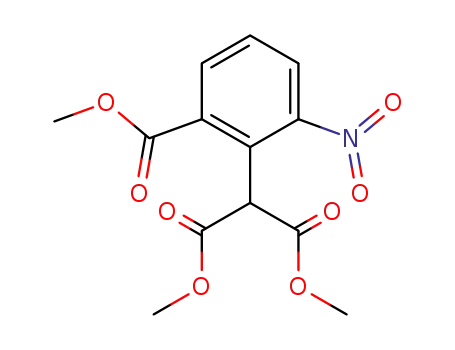 Propanedioic acid, [2-(methoxycarbonyl)-6-nitrophenyl]-, dimethyl ester