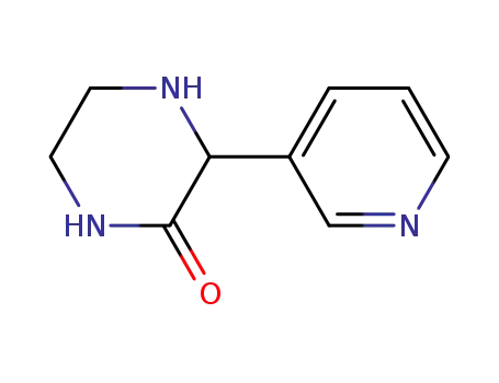 Molecular Structure of 85607-66-5 (Piperazinone, 3-(3-pyridinyl)- (9CI))
