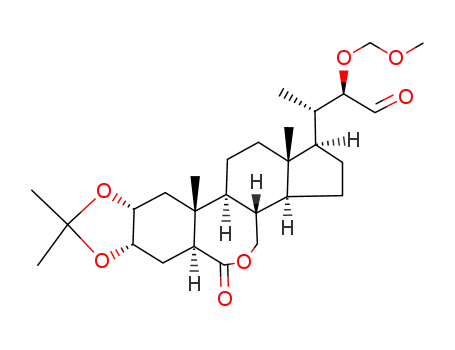 (22R)-2α,3α-isopropylidenedioxy-22-methoxymethoxy-6-oxo-B-homo-24-nor-7-oxa-5α-cholan-23-al