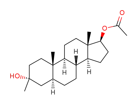 Molecular Structure of 2611-37-2 (17β-acetoxy-3-methyl-5α-androstan-3α-ol)
