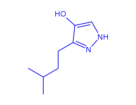 Molecular Structure of 856058-38-3 (4-Pyrazolol,  3-isoamyl-  (3CI))
