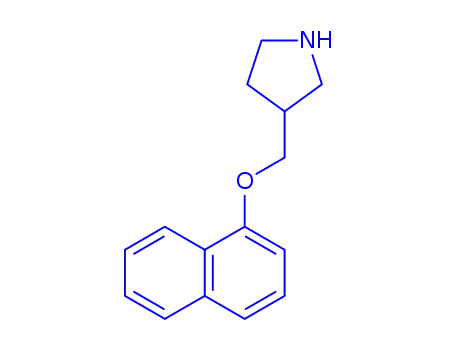 Molecular Structure of 858934-75-5 (3-[(1-NAPHTHYLOXY)METHYL]PYRROLIDINE)
