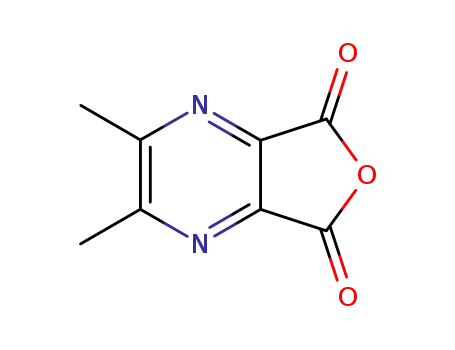 Molecular Structure of 90196-41-1 (Furo[3,4-b]pyrazine-5,7-dione, 2,3-dimethyl- (9CI))