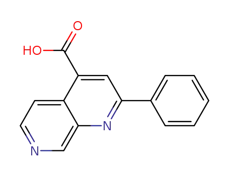 Molecular Structure of 855521-66-3 (2-phenyl-1,7-naphthyridine-4-carboxylic acid)