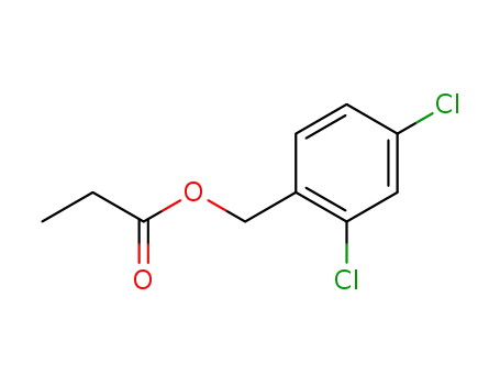 Molecular Structure of 85262-94-8 ((2,4-dichlorophenyl)methyl propanoate)