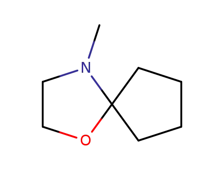Molecular Structure of 90204-34-5 (4-methyl-1-oxa-4-azaspiro[4.4]nonane)