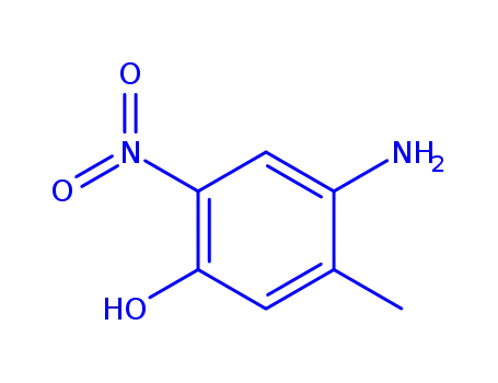 Molecular Structure of 854908-04-6 (m-Cresol,  4-amino-6-nitro-  (5CI))