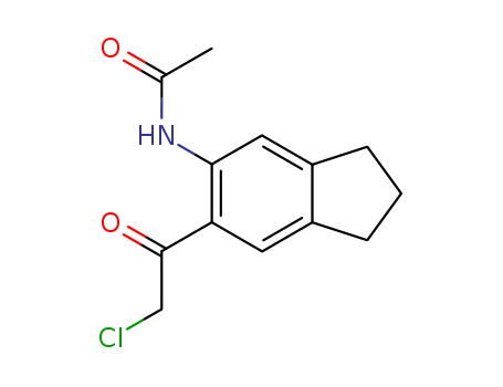Acetamide,  N-(6-chloroacetyl-5-indanyl)-  (4CI)