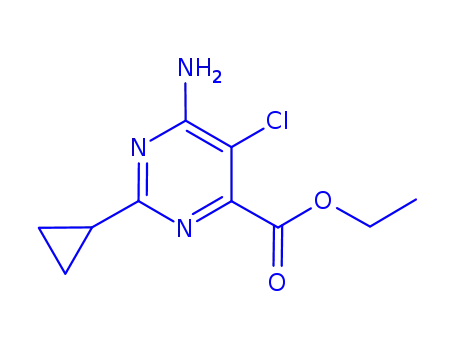 Ethyl 6-amino-5-chloro-2-cyclopropylpyrimidine-4-carboxylate