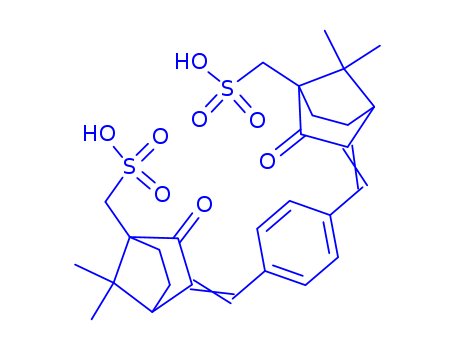 [(3E)-3-[[4-[(Z)-[7,7-dimethyl-3-oxo-4-(sulfomethyl)norbornan-2-yliden e]methyl]phenyl]methylidene]-7,7-dimethyl-2-oxo-norbornan-1-yl]methane sulfonic acid cas no. 92761-26-7 98%
