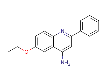 Molecular Structure of 856287-92-8 (4-Amino-6-ethoxy-2-phenylquinoline)
