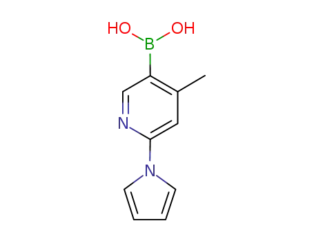Molecular Structure of 858523-54-3 (4-Methyl-6-(1H-pyrrol-1-yl)pyridin-3-ylboronic acid)