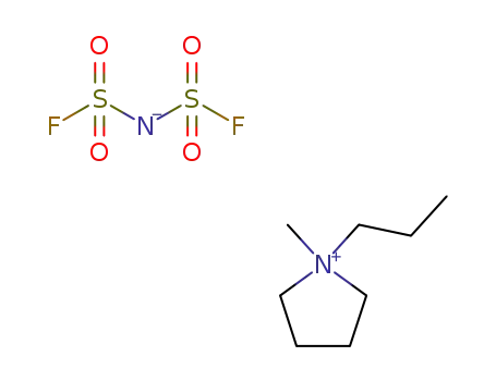 Molecular Structure of 852620-97-4 (Pyrrolidinium, 1-methyl-1-propyl-, salt with imidodisulfuryl fluoride (1:1))