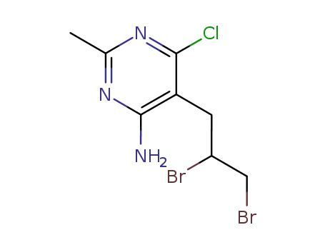 6-Chloro-5-(2,3-dibromopropyl)-2-methyl-4-pyrimidinamine
