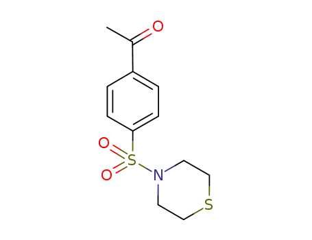 Molecular Structure of 902137-95-5 (1-[4-(Thiomorpholine-4-sulfonyl)-phenyl]-ethanone)