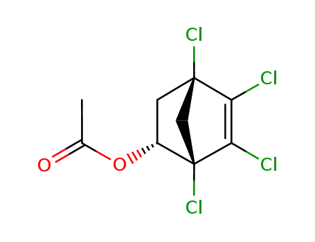 Molecular Structure of 62525-52-4 (Bicyclo[2.2.1]hept-5-en-2-ol, 1,4,5,6-tetrachloro-, acetate, exo-)