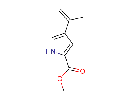 Molecular Structure of 90433-90-2 (1H-Pyrrole-2-carboxylicacid,4-(1-methylethenyl)-,methylester(9CI))