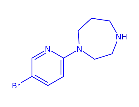 Molecular Structure of 855787-68-7 (1-(5-Bromo-2-pyridinyl)-1,4-diazepane)