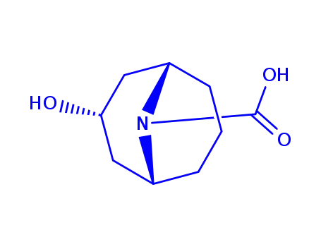 Molecular Structure of 854733-35-0 (9-Azabicyclo[3.3.1]nonane-9-carboxylic  acid,  3-hydroxy-)