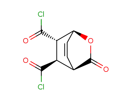 Molecular Structure of 82313-26-6 (3-Oxo-2-oxabicyclo<2.2.2>oct-7-en-endo-5,exo-6-bis(carbonylchlorid))