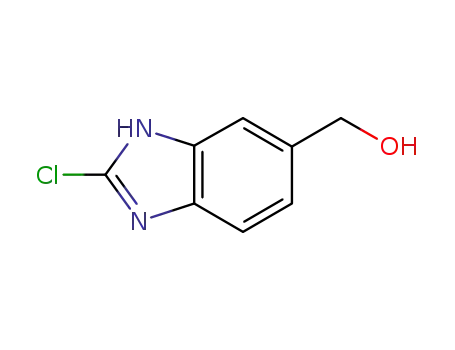 Molecular Structure of 857070-66-7 (2-CHLORO-1H-BENZIMIDAZOLE-6-METHANOL)